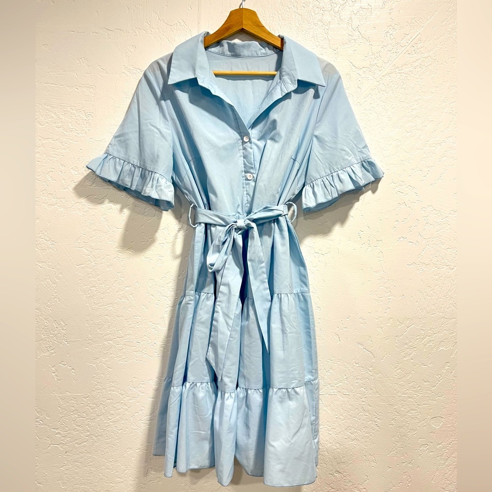 SHEIN Blue Dress